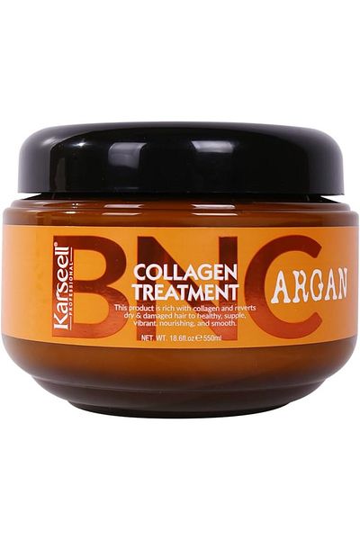 Karseell BNC Collagen Hair Treatment, Deep Moisturizing, Argan Oil for Dry Damaged Hair, 550ml