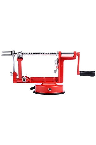 longziming Curățător de fructe și legume, Longziming, 3 funcții, oțel inoxidabil, roșu, 30x13x10cm