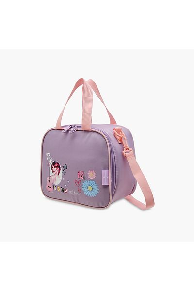 Celebrity Icons Taylor Swift Print Lunch Bag with Zip Closure