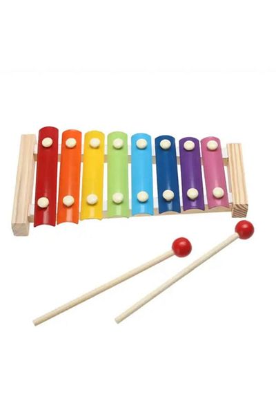 OEM Xylophone with 8 Musical Notes, Multicolor, 3 Years