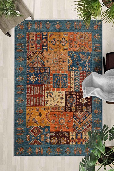 Monnhein Covor lavabil cu bază anti-alunecare – Covor modern cu imprimare dig...