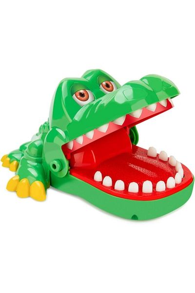 Gonice Joc interactiv Gonice, Crocodilul Dentist, plastic sigur, portabil, 16x13x8cm