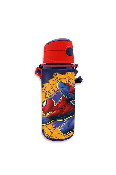 SPIDERMAN Water bottle, for children, made of aluminum, 600 ml, multicolor, Spiderman
