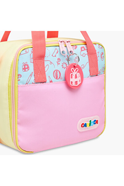 CARIOCA Doodle Print Lunch Bag with Zip Closure
