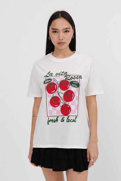Addax Tomato Printed T-Shirt P10490