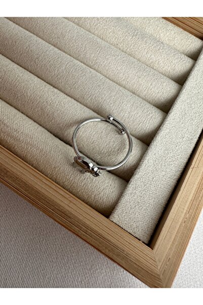 ringbox Silver Color Steel Tarnish Free Elephant Ring