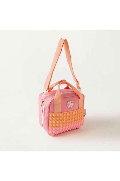 Mayfair Pop It Textured Lunch Bag with Adjustable Strap and Top Handle