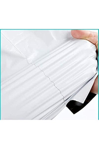 Generic REDDOTGIFT® 100pcs Plastic Envelope Bag Self-seal Adhesive Courier Storage Bags (White, Inside Blac