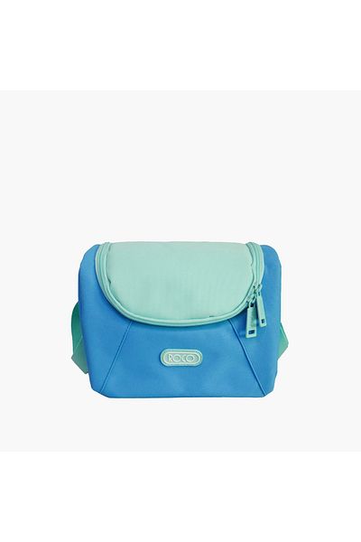 Roco Solid Lunch Bag with Adjustable Strap and Zip Closure