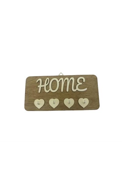 OEM Wooden key holder "Home" 29x14 cm