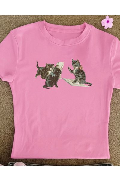 Touz Moda Κοντομάνικη μπλούζα με ζώνη Boy Baby Tee Cute RabbitCrop