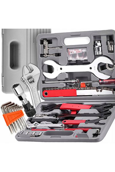 NewEvo Bicycle Tool Kit, 44 Elements, Ideal For Professional Workshops And Amateur Garages