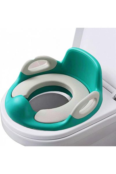 BEAUTY AMBITION Potty Training Seat for Kids Boys Girls, Toddlers - for Round and Oval Toilets Green