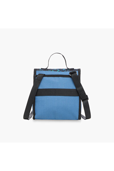 Roll Road All-Over Soccer Print Lunch Bag with Grab Handle