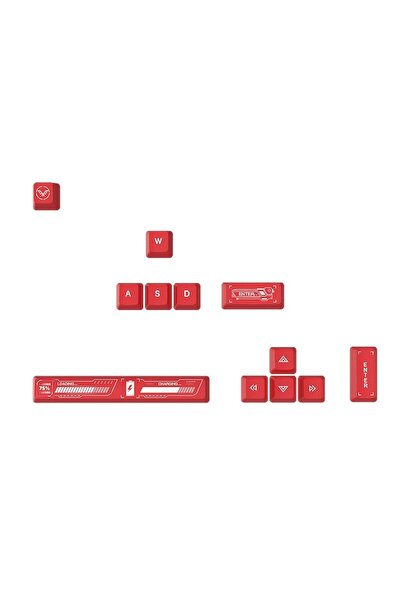 silabor 12 Tuş Keycaps PBT Tuş Takımı Mekanik Klavye Oyuncu Klavyesi Klavye Aksesuar