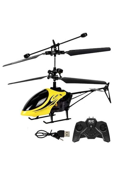 dalimag Remote Control Helicopter, Black/Yellow with LED Light, for Kids 6+