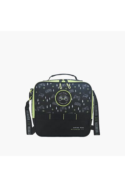 Mayfair Game Print Lunch Bag with Zip Closure