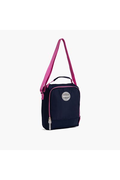Pause Logo Detail Lunch Bag with Adjustable Strap and Zip Closure