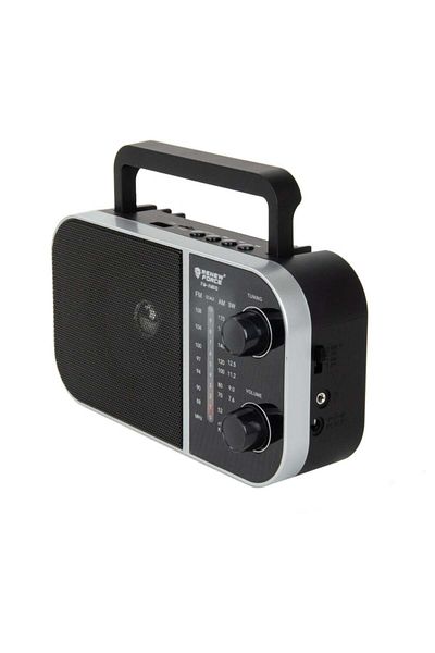 Renew Force Force portable radio, FM/AM antenna, Bluetooth, SD Card Slot, Black