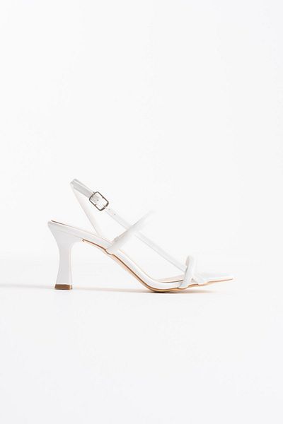 MarjinalTrendim Monya Women's White Heeled Sandals