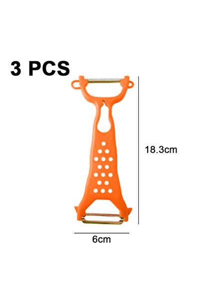 OEM Set 3 Peelers for Vegetables and Fruits, Small Size, Stainless Steel