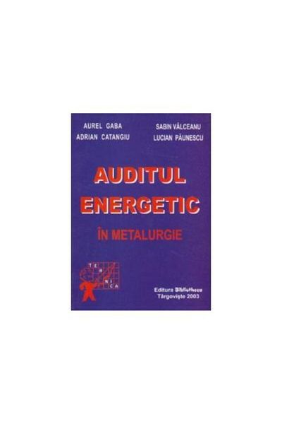 Editura Bibliotheca Energy audit in metallurgy, Sabin Valceanu
