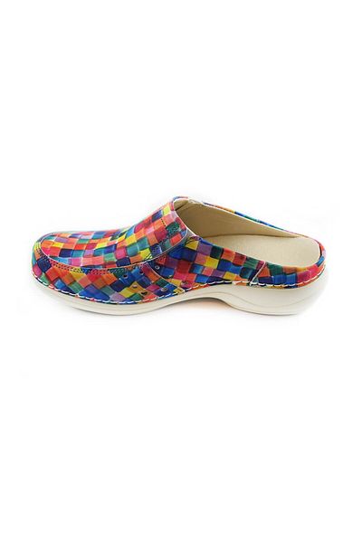 Nursing Care Colorful Leather Medical Clogs – Washable, Orthopedic, Nursingcare Berlin