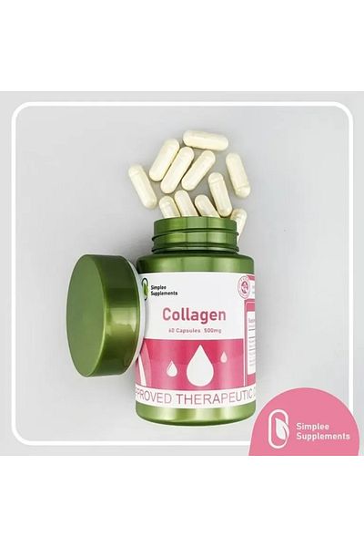 simplee Collagen Supplement, 60 Capsules, 500 Mg