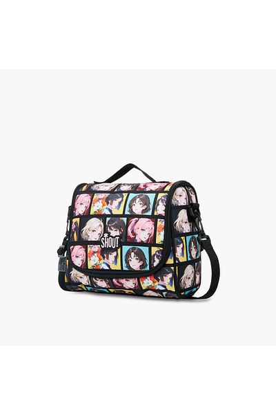 Shout Anime Print Lunch Bag with Zip Closure