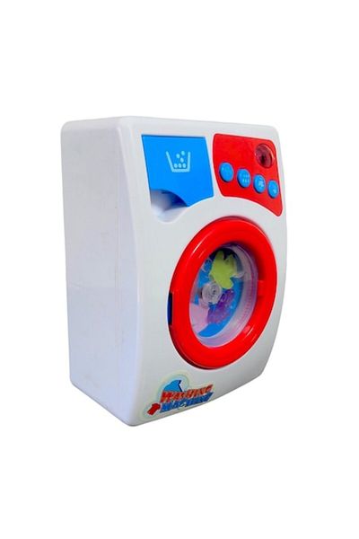dalimag White washing machine for children, rotating tub, sound and light, 13x8x18 cm, +3 years