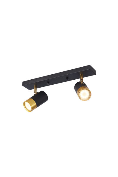 Braytron Lampă de perete G002C-2H-2xGU10-Auriu-Negru
