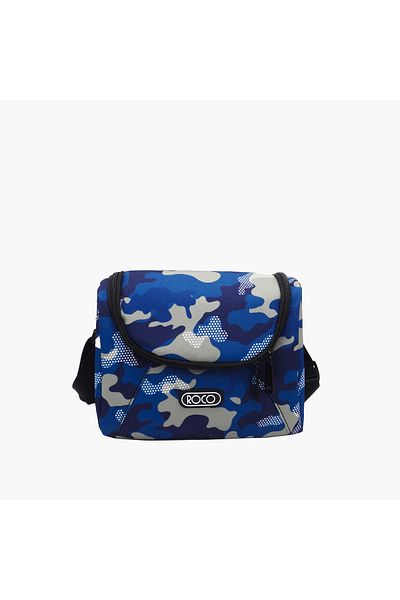 Roco Camouflage Print Lunch Bag with Adjustable Strap and Zip Closure