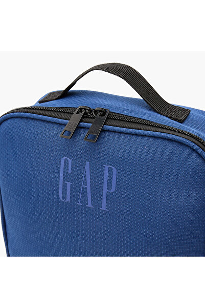 GAP Solid Lunch Bag with Adjustable Strap and Zip Closure