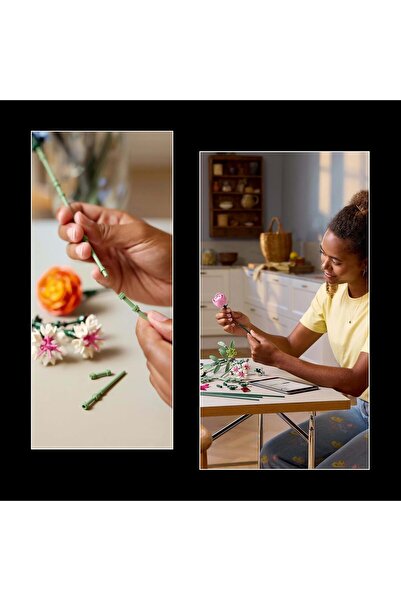 LEGO Botanicals 10342 Pretty Pink Flower Bouquet – Adult Building Set (749 Pieces)