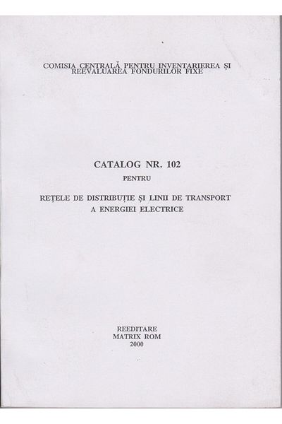 Editura Matrixrom BUILDINGS AND CONSTRUCTION RE-ASSESSMENT CATALOGUES