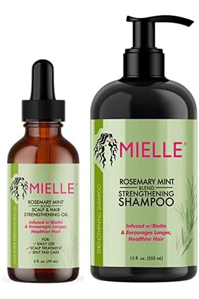 MIELLE Rosemary and mint shampoo to strengthen the scalp and hair