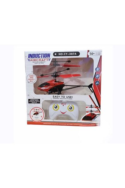 OEM Remote Controlled Red Helicopter with USB, 18 cm