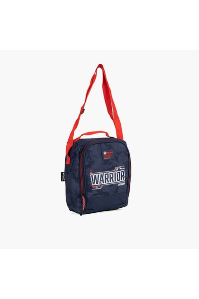 Pause Typographic Print Lunch bag with Zip Closure