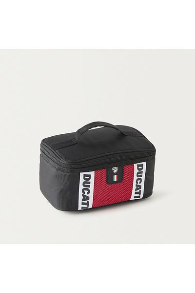 Ducati Logo Detail Lunch Bag with Zip Closure and Grab Handle