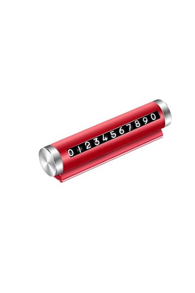 Blusmart Temporary Parking Phone License Plate Holder, Sliding, Red