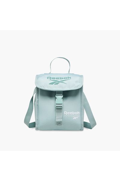 Reebok Logo Print Lunch Bag with Zip Closure