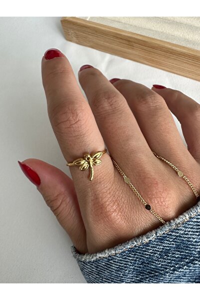 ringbox Gold Çelik Kararmaz Yusufçuk Yüzük
