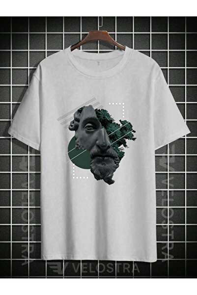 Velostra Sculptură Neo unisex cu imprimeu supradimensionat tricou