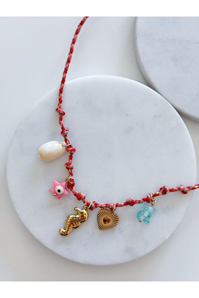 CHARMLUCKY ÇELİK CHARM İP KOLYE