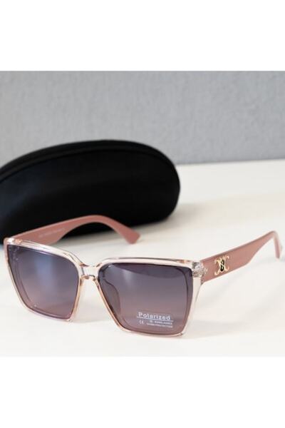 PARUNIV Ochelari de soare polarizați pentru femei, protecție UV400, lentile cu gradient, ornament auriu și negru, stil elegant/elegant.