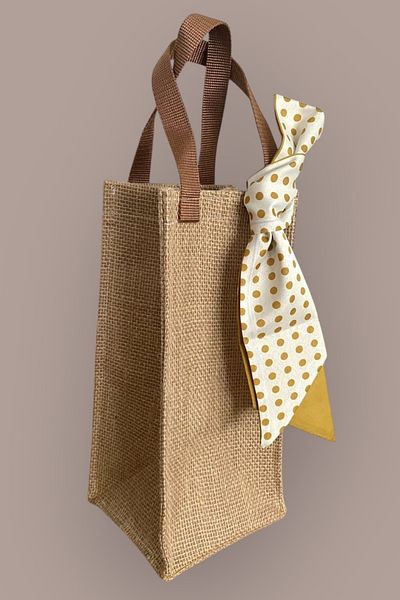 Uretti - Petek 7523 7312 Jute Fabric Wine / Bottle Carrying Handbag