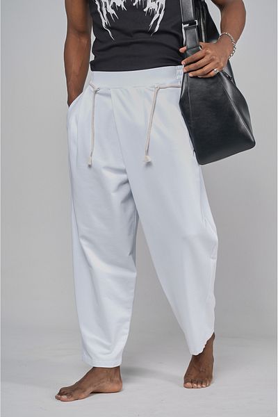 Butik Elastic Waist Lace up Baggy Trousers