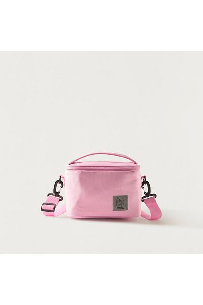 MUST Solid Lunch Bag with Adjustable Strap and Zip Closure