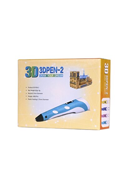 Ikonka 3D Pen with LCD Display, 1.75 mm, Turquoise