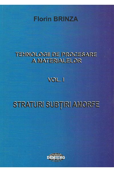 Editura Demiurg Materials Separation Technologies, Vol. I, Flo